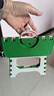 户外折叠椅塑料折叠凳子便携户外小凳子家用马扎小凳子火车小板凳 绿白撞色1个装 实拍图