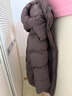 坦博尔羽绒服女中长款可脱卸帽宽松保暖百搭外套530558V 巧克力 160  实拍图