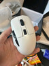 达尔优（dareu）A955白色适合中大手无线2.4g有线蓝牙三模电竞游戏鼠标KBS2.0衡力PBT按键透明底壳 实拍图