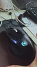 罗技（G）G502 HERO 主宰者 电竞游戏鼠标 有线鼠标 RGB炫彩灯光  机械配重竞技FPS吃鸡宏cf吃鸡鼠标 G502H+蓝白贴纸+鼠标垫 实拍图