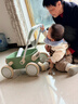 kidpop宝宝学步车1-3岁多功能手推车防侧翻可调速助步车周岁礼物 童真绿 实拍图