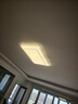 客厅灯led吸顶灯长方形简约大气主灯全屋组合套餐吊灯具客厅灯 双层钻石黑-中长90cm-200W-三色变光 实拍图