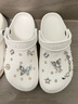 卡骆驰（CROCS）洞洞鞋贝雅男鞋女鞋轻便耐磨一脚蹬拖鞋休闲鞋|10126 白-100 40 (250mm) 实拍图