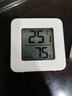 家用电子温湿度计 室内干湿家用温湿度显示器迷你便携高精度壁挂式静音 白色精致款-1个 实拍图