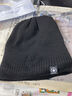 罗维利特帽子男秋冬针织帽薄款套加绒头帽 护耳包头帽男女通用毛线帽女 1559款，黑色 均码(有弹性) 实拍图