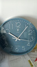 北极星（POLARIS）挂钟客厅家用时钟现代简约轻奢免打孔时尚钟表30cm蓝色石英款 实拍图