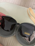 村田稻夫墨镜 太阳镜 折叠墨镜 GM墨镜 偏光太阳镜女显瘦防晒 黑框灰片 实拍图