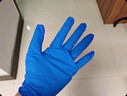 英科医疗 一次性丁腈防护手套 劳保工业清洁卫生 蓝色M码 100支装 实拍图