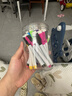 离草 白板笔可擦液体粉笔儿童无毒彩色黑板笔水性白板彩笔磁性易擦画板笔宝宝涂鸦绘 磁吸白板笔24支 实拍图
