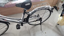 火星翼自行车男女式单变速轻便男成年人代步通勤上班学生复古公主单车 低梁-黑色-豪华版 充气胎26寸 实拍图