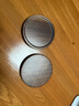 忆壶茶 实木茶杯垫 功夫茶道隔热保护垫品茗茶水杯托垫子茶具配件套装 【2只装】黑胡桃圆形杯垫 实拍图