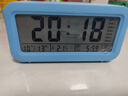 康巴丝（Compas）多功能电子闹钟学生专用起床神器时钟强力叫醒儿童礼物2025新款智能闹钟开学升学季必备 天空蓝 实拍图