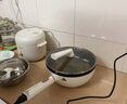 美的（Midea）电炒锅 电火锅 电蒸锅 电煮锅 家用多用途炒菜专用锅 4L一体电热锅不粘锅 HGE2811B 配蒸笼木铲 实拍图