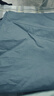 京东京造 60支长绒棉贡缎床单 A类纯棉床盖全棉床单单件 245x250cm 灰蓝 实拍图