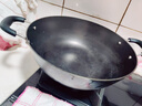 苏泊尔（SUPOR）炒锅双耳炒锅铁锅深型平底无涂层铸铁炒锅燃气电磁炉通用加深加大 34CM(适合3~7人)  34cm 实拍图
