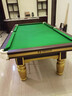（大理石包安装）台球桌标准中式八球俱乐部台球厅大理石家用黑八 8尺 木库高配4.0花岗石 实拍图