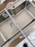 九牧（JOMOO） 厨房水槽套装不锈钢加厚洗菜盆一体盆水池盆消音防凝露洗碗槽 单槽B款 750x450【含抽拉龙头】 实拍图