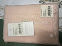 水星家纺枕套提花枕巾A类枕头套单件卡扣可调节对枕巾48x72cm粉 家居馆 实拍图