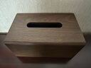 初心 胡桃木纸巾盒家用抽纸盒欧式客厅高级感简约纸抽盒实木质收纳盒 胡桃木纸巾盒(大号) 实拍图