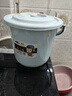 美宜水桶 带盖加厚大号桶塑料桶家用手提水桶学校宿舍学生居家提水桶 北欧蓝(7L)-9106 实拍图