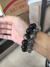 石玥珠宝精品16mm金沙天然黑曜石手串佛珠本命年转运珠水晶手链男女士款 实拍图