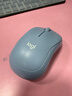 罗技（Logitech）M221 轻音鼠标 无线鼠标 办公鼠标 对称鼠标 带无线微型接收器 雾霭蓝 实拍图