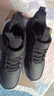 361°儿童运动鞋男童跑鞋秋冬密网轻便魔术贴女童皮革加绒保暖运动鞋 【皮革加绒】碳黑/361度白 35 实拍图
