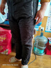 妄潮冬季羊羔绒裤子男加绒加厚防风防水保暖户外直筒羽绒棉裤大码卫裤 【重磅升级版】灰色平脚 加绒 3XL 建议体重145-155斤 实拍图