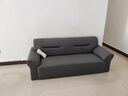 吉世伦北欧皮革沙发现代简约小户型双人三人位客厅家用皮艺沙发猫抓皮 猫抓皮革深灰色+海绵+乳胶+实木框 多人位 1.9m -厂家直销 实拍图