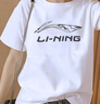 李宁（LI-NING）t恤女士短袖女运动衣服春夏季半袖体恤女装春休闲跑步健身投篮服 新标准白【棉质】 L (175) 实拍图
