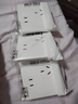 公牛（BULL）奶油风开关插座 网络大面板 家用墙壁插座多孔86型G12系列暮雪白 斜五孔10只装（优先发货） 实拍图