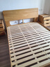 源氏木语全实木床现代简约橡木多功能主卧大床北欧风小户型卧室夜灯双人床 橡木原木色低铺1.5*1.9m无垫 实拍图