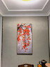 六小居玄关装饰画竖版现代简约客厅过道走廊挂画柿子图柿柿如意大气壁画 01款/万事如意 60*120CM/晶瓷画+铝合金金框 实拍图