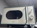 美的（Midea）小滋味微波炉家用小型 复古旋钮薄荷曼波风 一级能效平板变频轻音预制菜加热M1G1 实拍图