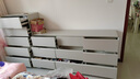 全友家居现代简约斗柜卧室床尾收纳客厅储物玄关柜五斗橱家具国家补贴 灰白|0.8m五斗柜 宽大台面+多抽分区+灵活摆放 实拍图