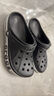 卡骆驰（CROCS）洞洞鞋贝雅卡骆班轻便耐磨一脚蹬休闲鞋|205089 冬日白/彩色-1LI 44 (280mm) 实拍图