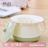 梦庭 移动马桶痰盂尿盆婴儿便盆加厚有手柄带盖小便桶 绿色 实拍图