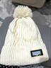 木清清毛线帽冬季帽子女加绒子保暖加厚冬可爱针织帽女士时尚百搭双层护 单球帽happy-米白色 实拍图