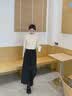 香影【加绒】九分阔腿西装裤女2026冬季新款高腰垂感灰色直筒西裤 熔岩灰色 S 155/60A/85-95斤 实拍图