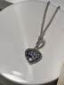 潘多拉（PANDORA）闪耀众星拱蓝月心形项链女生日礼物送女友 实拍图