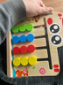 福孩儿四色走位双面棋颜色水果配对游戏2-3岁6早教男女宝宝儿童益智玩具 实拍图