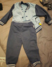 宝宝套装春秋运动童装儿童春季洋气两件套一岁婴儿衣服小童春装男 蓝色 90cm 实拍图