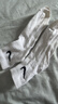 耐克（NIKE）袜子男女新款三双装透气跑步训练休闲运动中筒袜 中袜三双装SX7677-100  L(42-46码) 实拍图