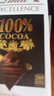 瑞士莲（Lindt）【王安宇同款】特醇排块100％可可50g 黑巧 健身减脂 生日礼物 实拍图