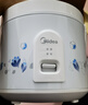 美的（Midea） 微压电饭煲 精铸发热盘大容量简单易控 黑晶内胆家用迷你小电饭锅 1-2-3-5-8人家用商用 4升款 4L 2-6人用 实拍图