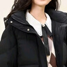 雅鹿蓄热短款羽绒服女2025年新款时尚休闲宽松小个子保暖时尚羽绒外套 黑色 L (165) 【建议125-140斤】 实拍图