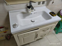 波彼（BOBI）台盆陶瓷一体盆洗手盆单盆阳台浴室柜卫生间半嵌入洗脸面盆池定制 【80*48CM】盆+弹跳下水+防臭管 实拍图