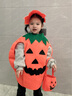 甜蜜点万圣节服装儿童男女孩cosplay服饰装扮南瓜服披风演出道具装饰 实拍图