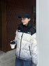 李宁火锅羽绒 新春丨男女同款防泼水抗静电宽松鸭绒短羽绒服AYMV433 实拍图