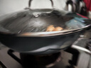 德世朗（DESLON）纯钛炒锅不粘锅无涂层家用无油烟平底燃气灶电磁炉不沾炒菜锅 实拍图